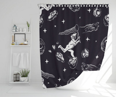 Astronaut catches a comet (Shower Curtain) / Default Title DIY at B&Q