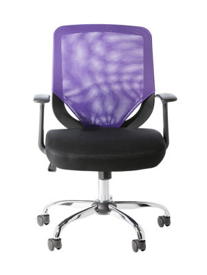 Atalanta mesh office chair in purple / black