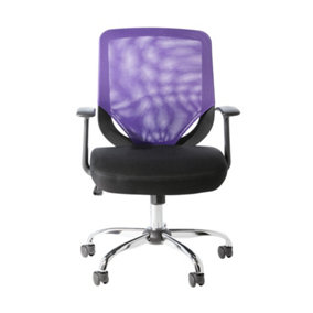 Atalanta mesh office chair in purple / black