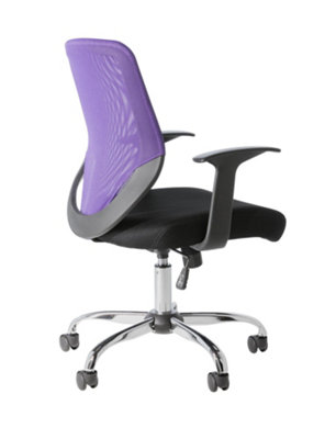 Atalanta mesh office chair in purple / black
