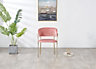 Atarah LUX Velvet Dining Chair Single, Pink
