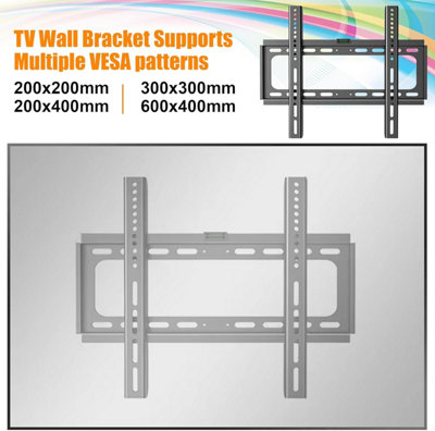 ATEK 32-70 Inch Fixed TV Wall Mount Bracket Heavy Duty VESA 600x400