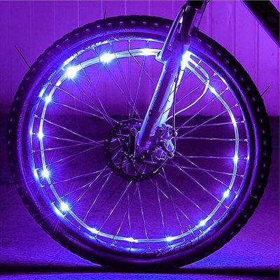 ATEK Purple LED Bicycle Wheel Spoke Light Waterproof Bike Safety Rim Light