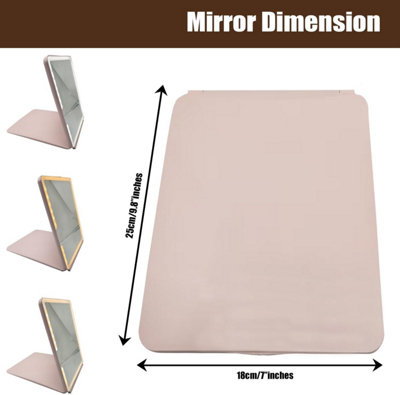 ATEK Rechargeable LED Makeup Mirror 10X Magnify 3 Light Modes Travel