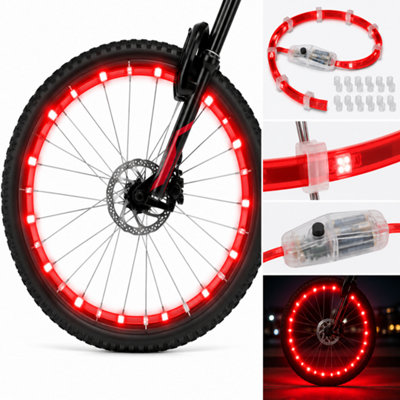 ATEK Red LED Bicycle Wheel Spoke Light Waterproof Bike Safety Rim Light