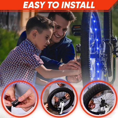 ATEK Red LED Bicycle Wheel Spoke Light Waterproof Bike Safety Rim Light