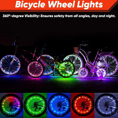 ATEK Red LED Bicycle Wheel Spoke Light Waterproof Bike Safety Rim Light