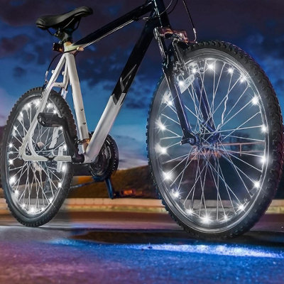 ATEK White LED Bicycle Wheel Spoke Light Waterproof Bike Safety Rim Light