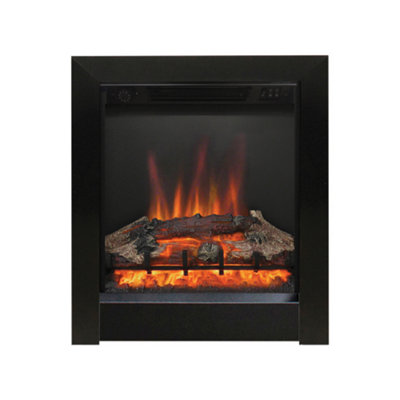 Athena Black Inset Electric Fire