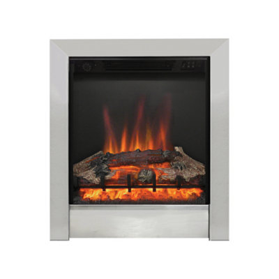 Athena Chrome Inset Electric Fire