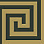 Athena Geometric Wallpaper Black / Gold Debona 4014