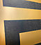Athena Geometric Wallpaper Black / Gold Debona 4014