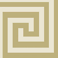 Athena Geometric Wallpaper Champagne / Gold Debona 4012