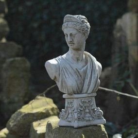 Athena' Greek Goddess Bust Garden Ornament
