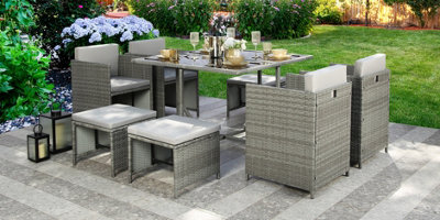 Plastic rattan garden furniture b&q online