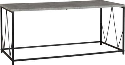 Athens Coffee Table Rectangular in Concrete Effect This range comes flat-packed for easy home assembly