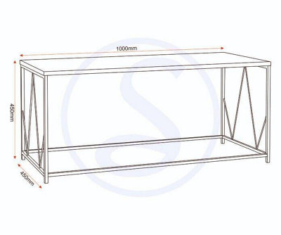 Athens Coffee Table Rectangular in Concrete Effect This range comes flat-packed for easy home assembly