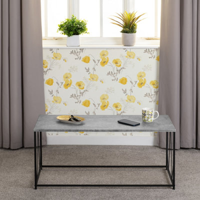 Athens Coffee Table Rectangular in Concrete Effect This range comes flat-packed for easy home assembly