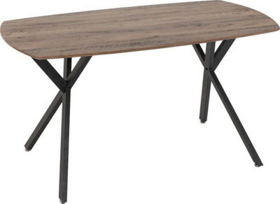 Athens Rectangular Oak Effect Dining Table Set with 4 Avery Emerald Green Chairs
