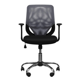 Atlanta office chair with mesh back in grey