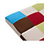 Atlanta Patchwork Sofa Bed Click-Clack 3 Seater Rainbow Multi-Coloured Sofa Retro Style