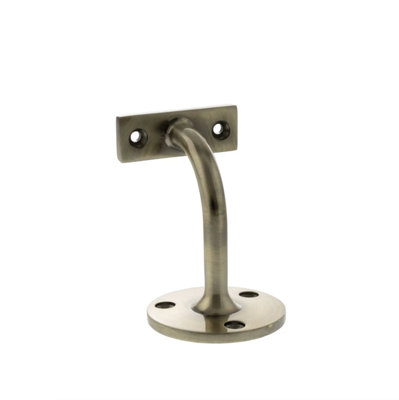 Atlantic 80mm Heavy Duty Antique Brass Staircase Handrail Bracket