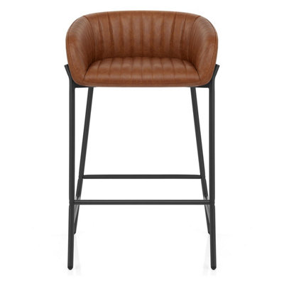 Atlantic Cub Bar Stools Antique Brown & Black Legs