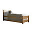 Atlantis Oak Finish Wooden Guest Bed Including Underbed