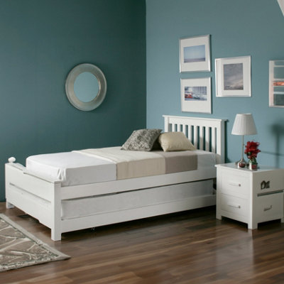 Atlantis White Wooden Guest Bed Including Underbed