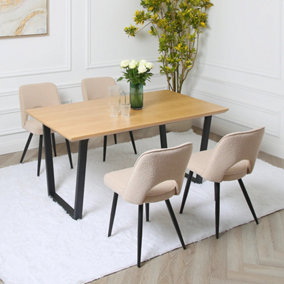ATLAS - Oak Dining Table - 6 seats - 160x90cm