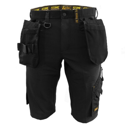 Atomic Workwear Slim Fit Stretch Work Shorts With Removable Holster Pockets