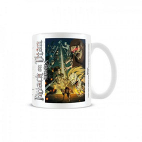 Attack on Titan Special Ops Squad VS Titans Mug White/Green/Yellow (One Size)