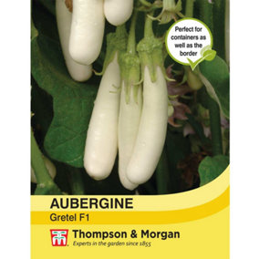 Aubergine Gretel F1 1 Seed Packet (5 Seeds)
