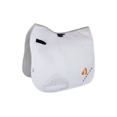 Aubrion ARMA Logo Horse Dressage Saddlepad White (17mm - 18cm) Price Comparisons | Compare The Build