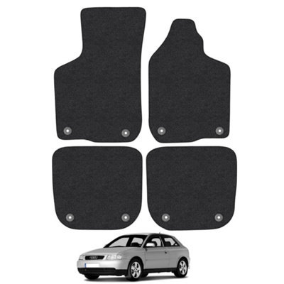 Audi A3 1996-2003 Car Floor Mats Carpet Tailored Fit Anti-Slip 4pcs Set Black