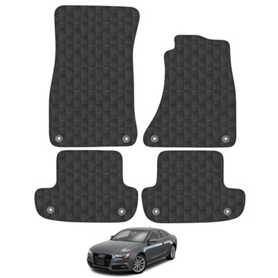 Audi A5 2006-2016 Coupe/Cabriolet Car Floor Mats Rubber Tailored Fit Heavy-Duty