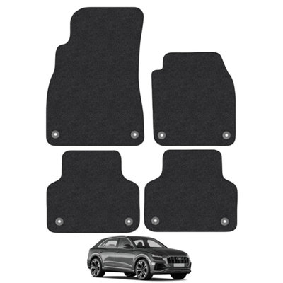 Audi Q8 2019-Onwards Car Floor Mats Carpet Tailored Fit Set Anti-Slip 4pcs Set