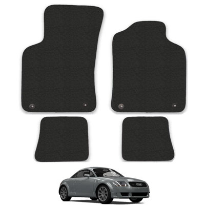 Audi TT 1996-2006 Car Floor Mats Carpet Tailored Fit Anti-Slip 4pcs Set Black