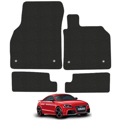 Audi TT 2014-Onwards Car Floor Mats Carpet Tailored Fit Anti-Slip 4pcs Set Black