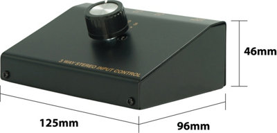 Audio 3 Way Stereo Audio Source Selector With A Front Selector Control ...