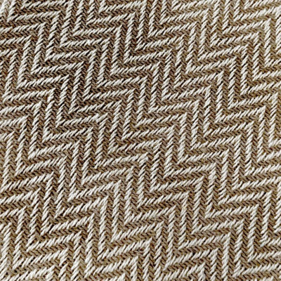 Audley Chevron Herringbone Throw Blanket - Chocolate Brown, 125 x 150cm