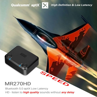August MR270-HD Multipoint Bluetooth Transmitter for AUX and Optical Audio