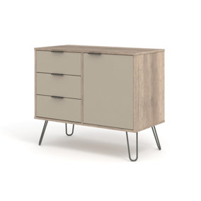 Augusta Driftwood Small Sideboard with 1 doors, 3 drawers