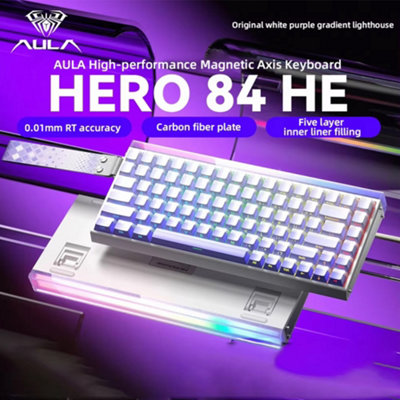 Aula Hero84 HE Wired Magnetic Gaming Keyboard, Rapid Hall Effect ...