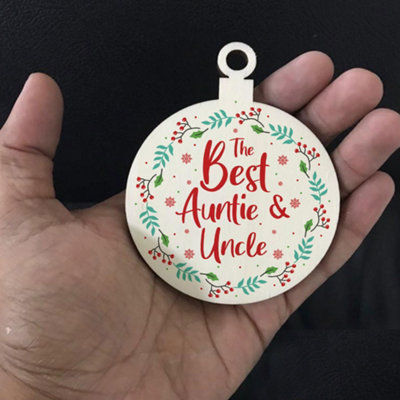 Aunt and hot sale uncle christmas ornaments