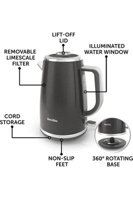 Breville Aura 1.7L Kettle Shimmer Grey VKT232