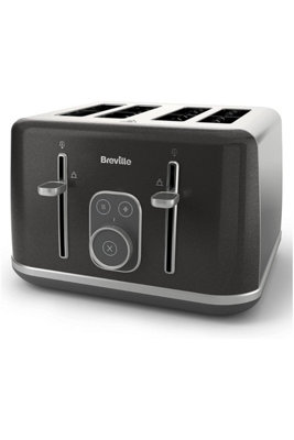 Aura 4-Slice Toaster Shimmer Grey