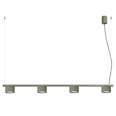 AURA aluminum olive green 4 Lights minimalist Chandeliers