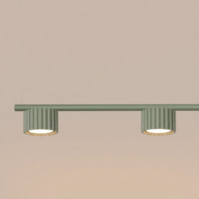 AURA aluminum olive green 4 Lights minimalist Chandeliers