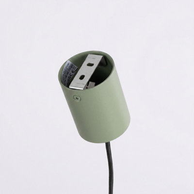 AURA aluminum olive green 4 Lights minimalist Chandeliers